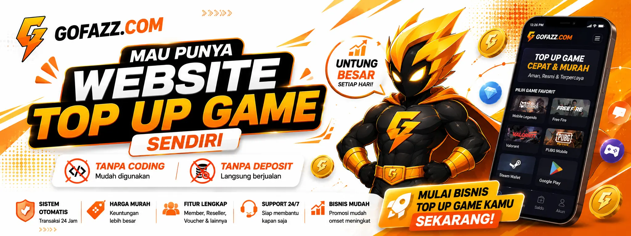 Banner Top Up Game