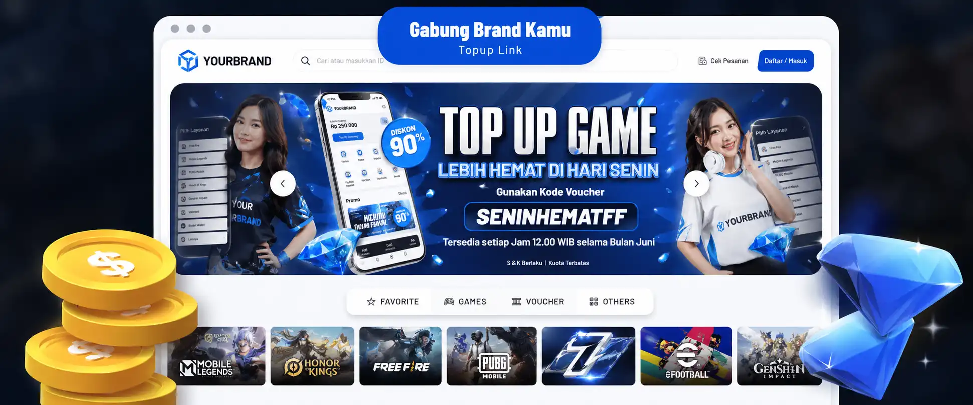 Jasa Pembuatan Web Top Up Game