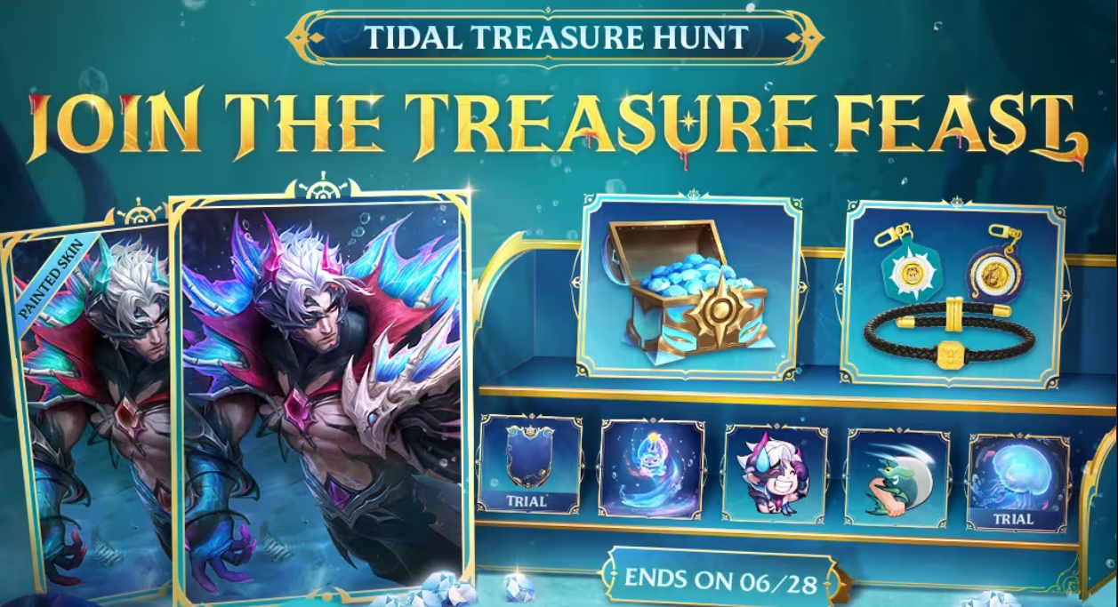 Event MLBB ALLSTAR 2026 “Tidal Treasure Hunt” Resmi Dimulai, Dapatkan Diamond Gratis dan Skin Yu Zhong Eksklusif
