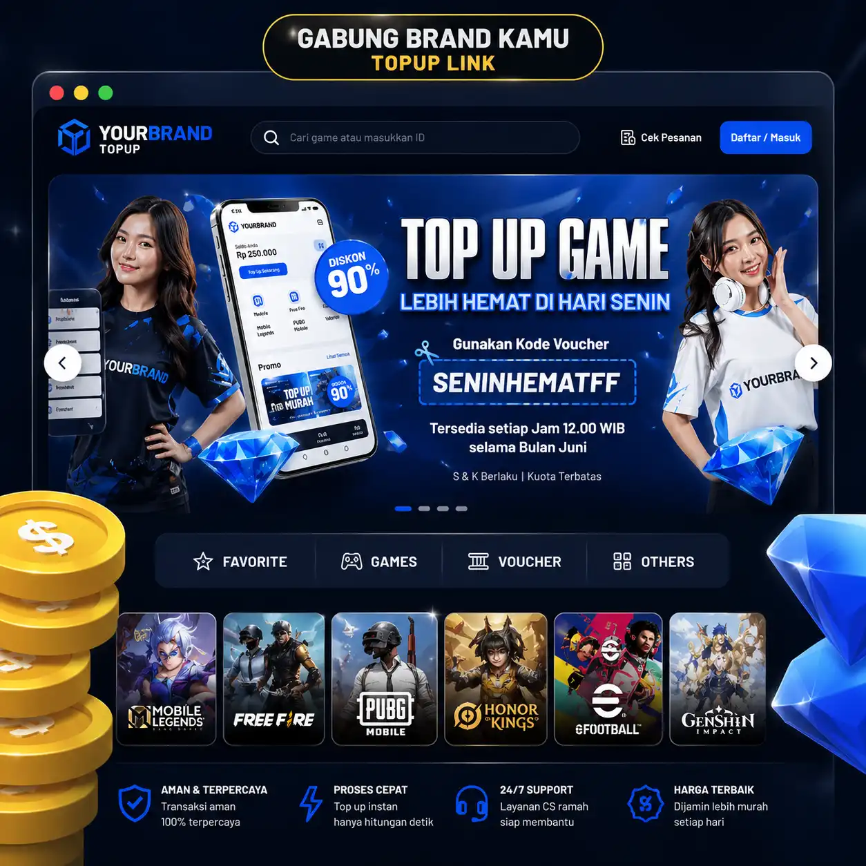 GoFazz - Top Up & Voucher Game Murah Terpercaya