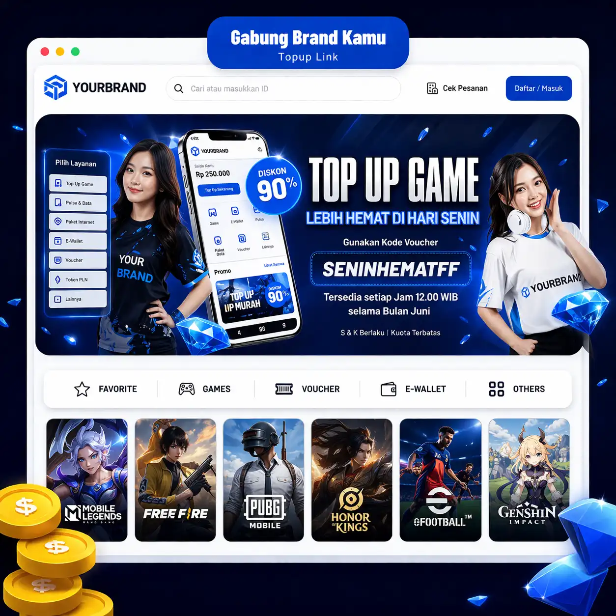 GoFazz - Top Up & Voucher Game Murah Terpercaya